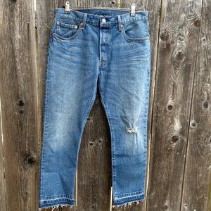 Levi's 501 Button Fly Straight Leg Jeans